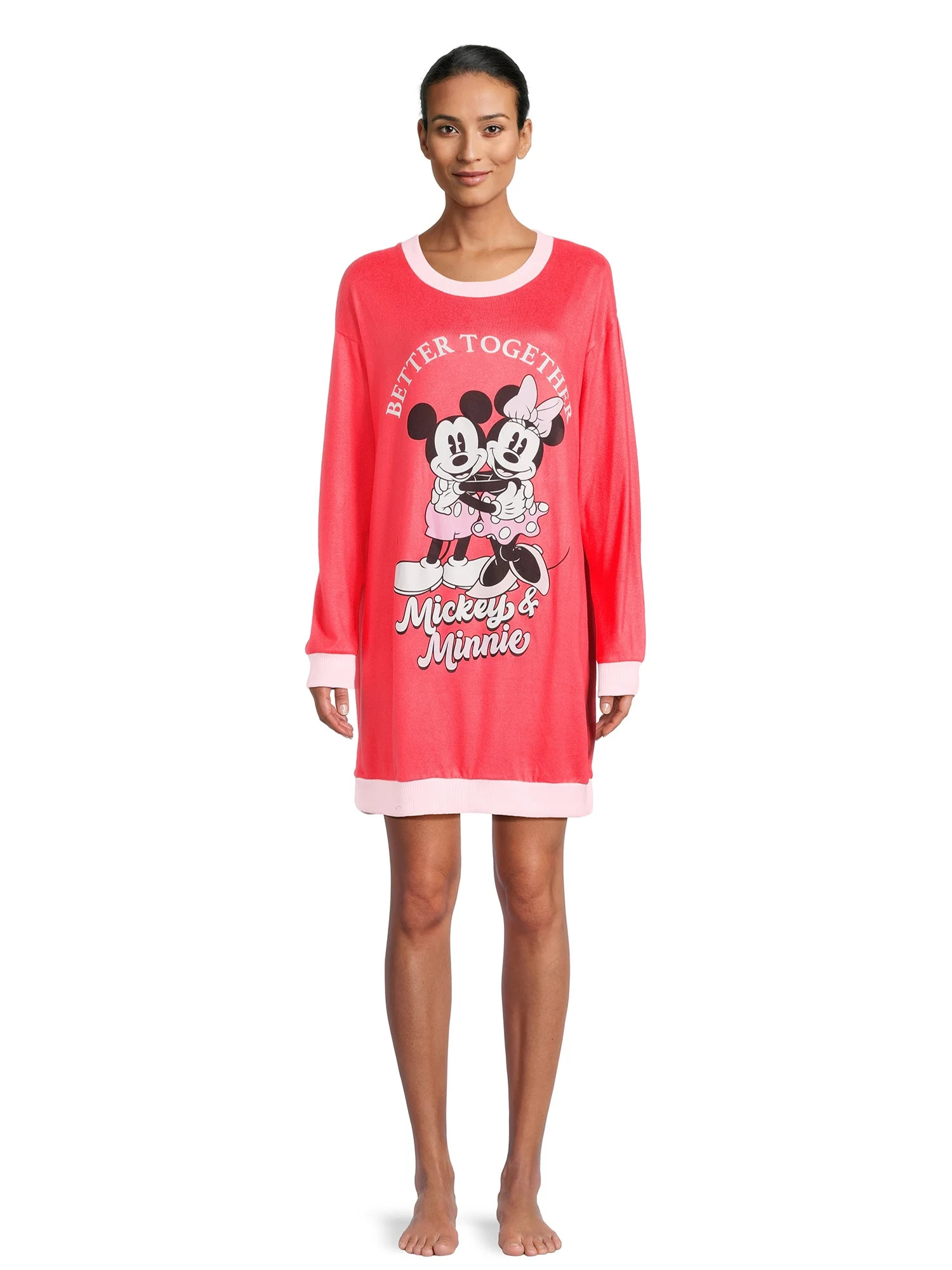 Disney Mickey Mouse Women's Valentine's Day Lounger, Sizes XS-3X | Walmart (US)