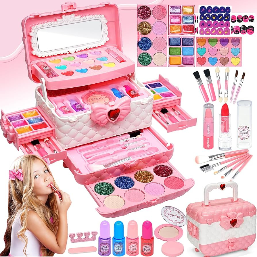 Kids Makeup Sets for Girls - Kids Makeup Sets for Girls 5-8, Maquillaje para Niñas, Play Make Up... | Amazon (US)