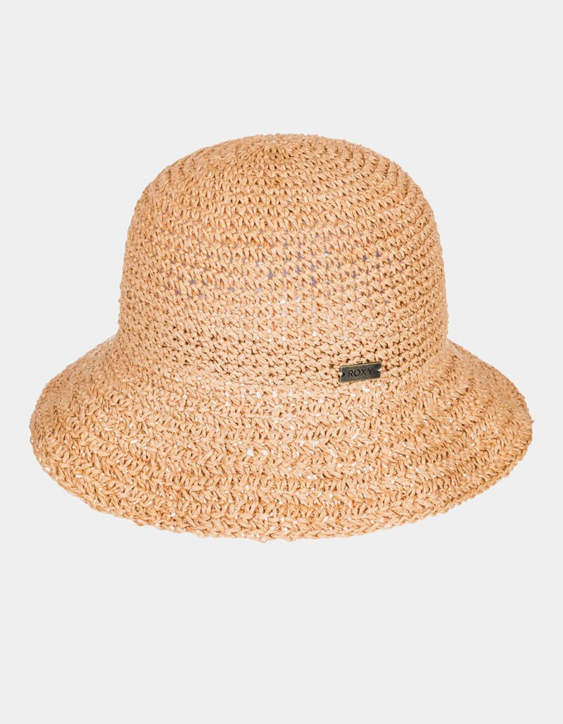 ROXY Everything Shimmer Womens Straw Bucket Hat - NATUR - ERJHA04034 | Tillys