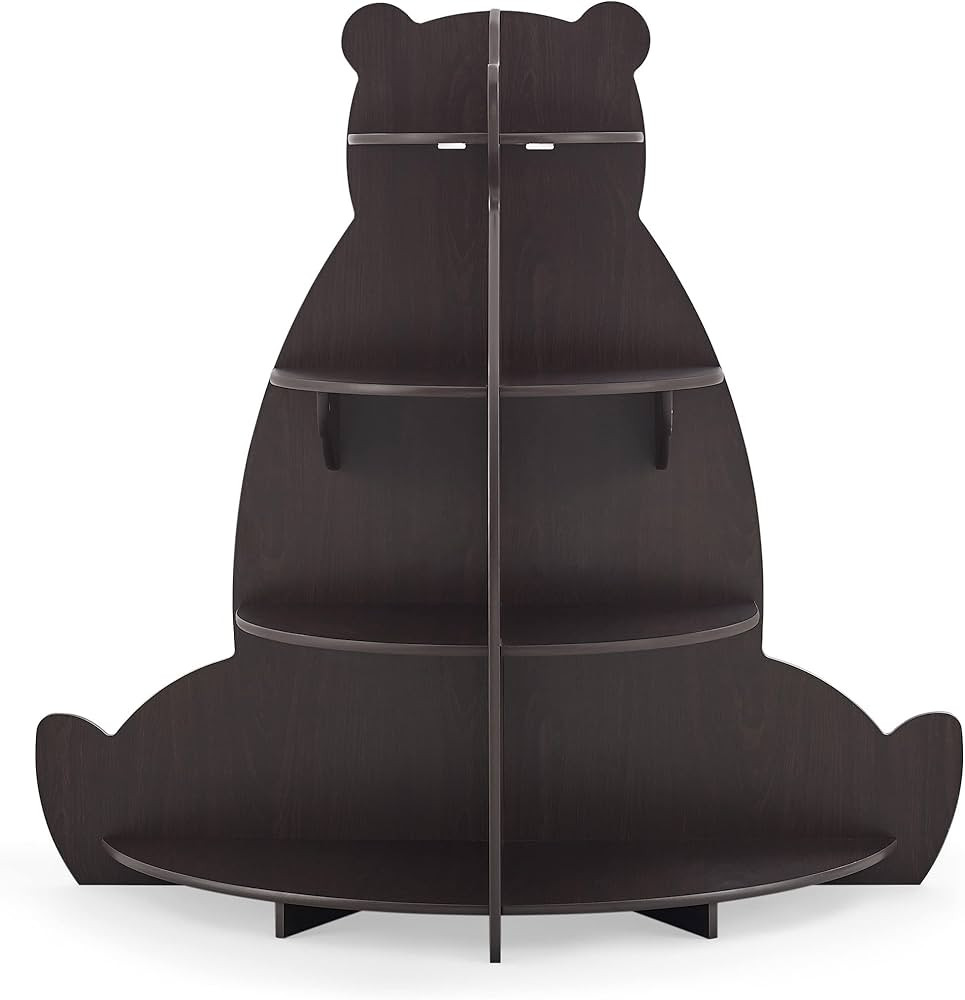 Delta Children Bear Bookcase - Greenguard Gold Certified, Crafted Walnut | Amazon (US)