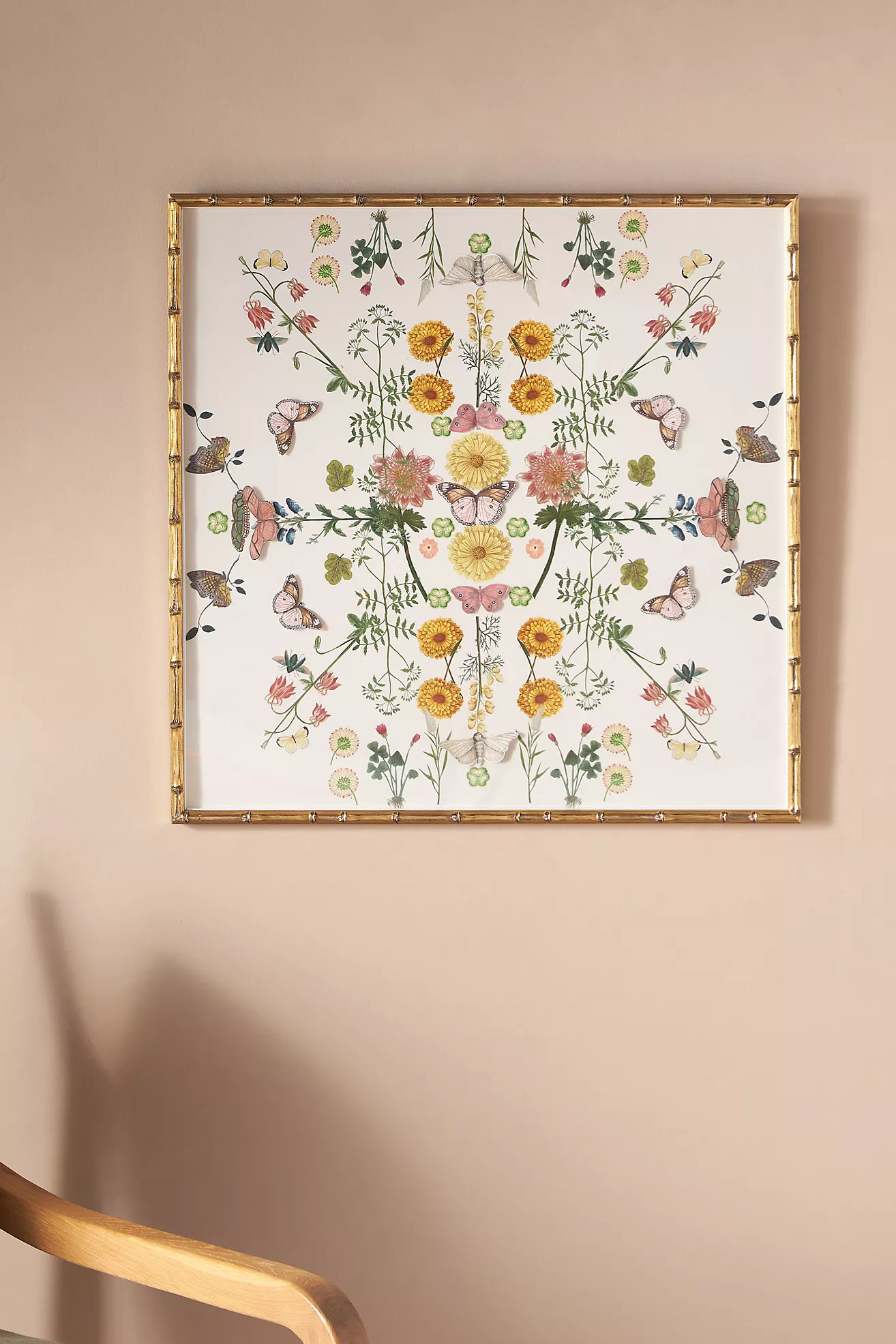 Dimensional Flowers and Butterflies Wall Art | Anthropologie (US)