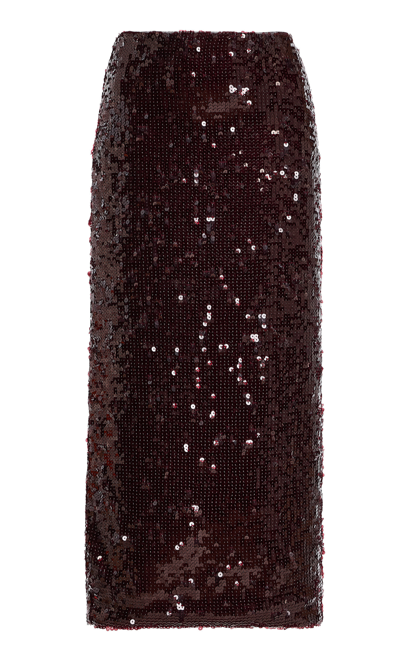 ROTATE - Sequined Midi Skirt - Brown - EU 36 - Moda Operandi | Moda Operandi (Global)