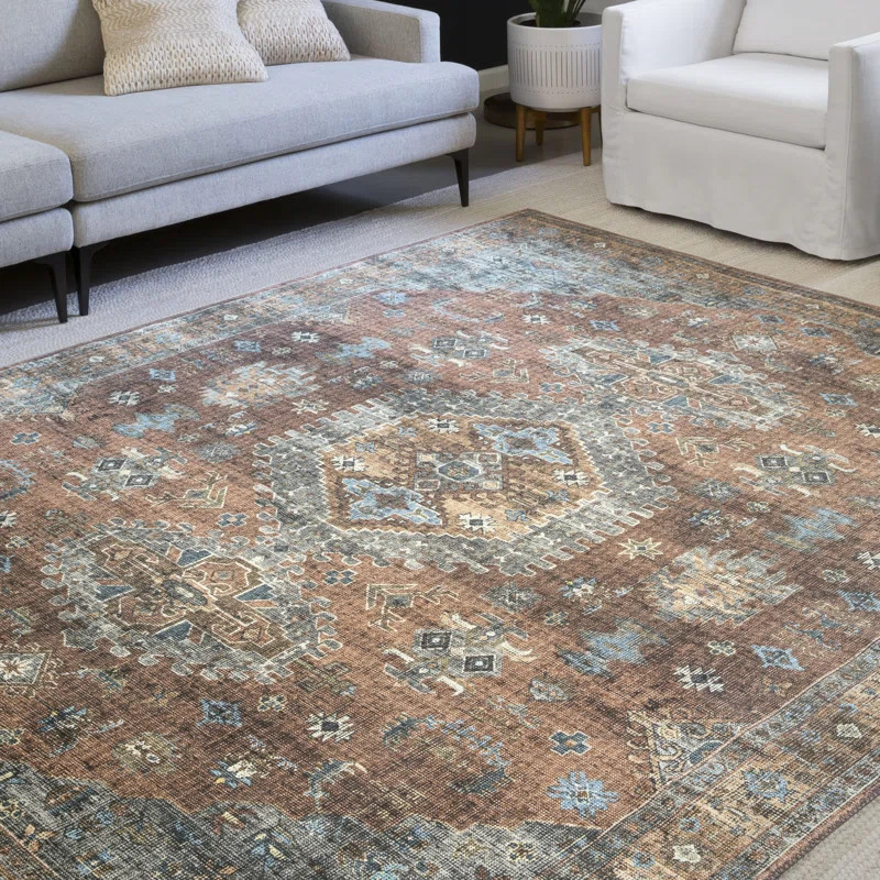 Skye Terracotta Area Rug | Wayfair North America