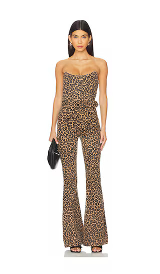 Santa Fe Jumpsuit in Leopard Latte | Revolve Clothing (Global)
