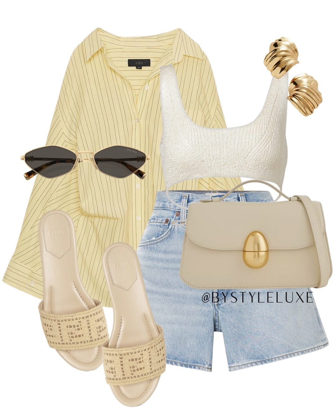 ZARA - styling this new in Zara yellow shirt for a day at the beach or boat trip holiday outfit 

#summeroutfit #denimshort #holidayoutfit

#LTKsummer #LTKeurope #LTKbag