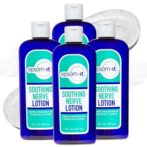 EPSOM-IT Soothing Nerve Magnesium Lotion, Epsom Salt, Arnica Cream, 4-Pack | Amazon (US)