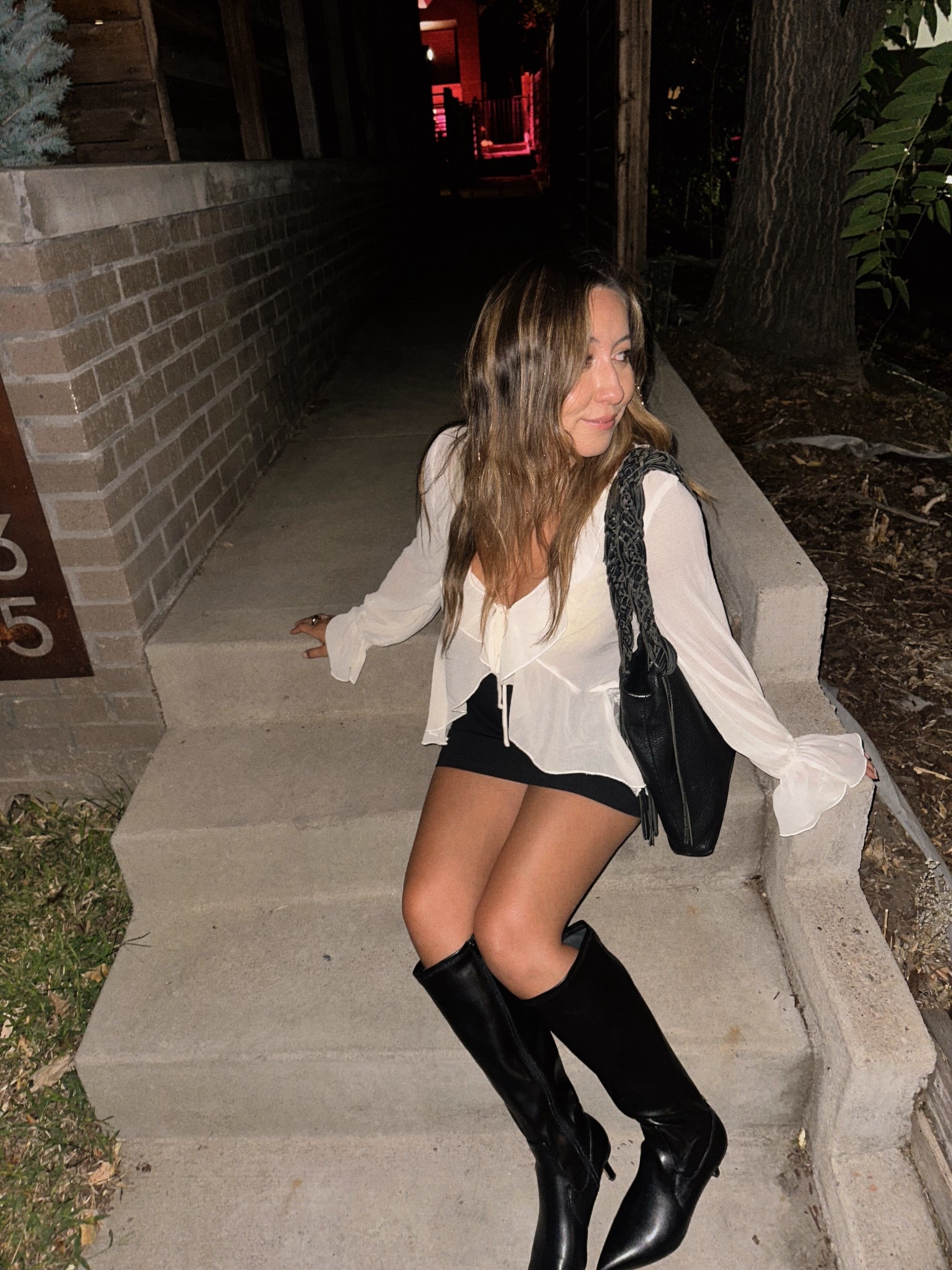 date ootd // i love this top from UO and my boots are from DSW and got them on sale! 
size details:
top - medium
skort - small
boots - 7

#LTKShoeCrush #LTKFindsUnder100 #LTKSaleAlert