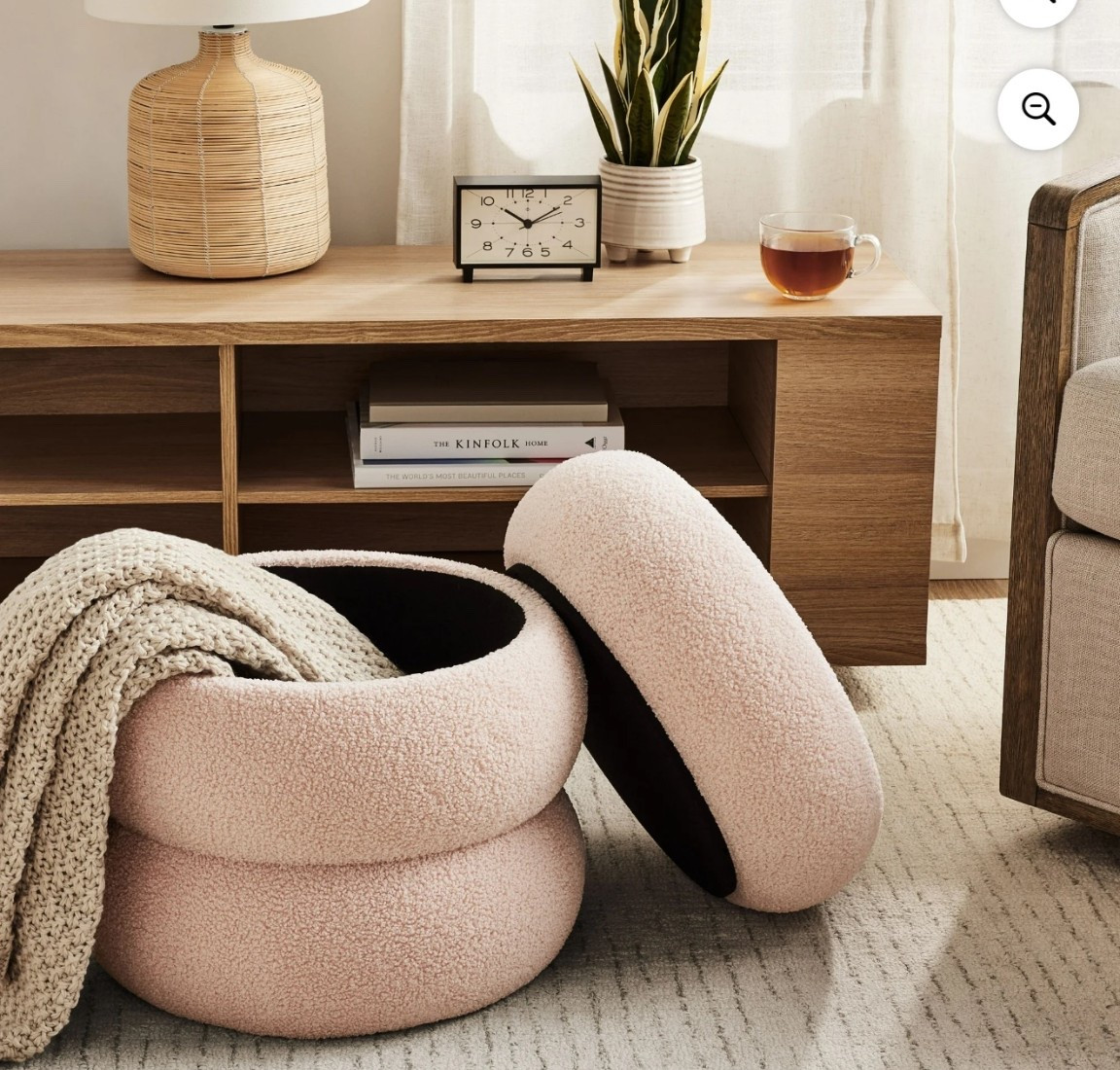 Cloud storage ottoman at Walmart. Perfect for nursery furniture to store things or rest legs on while rocking baby to sleep. Would also be cute girls room decor or girls room furniture. 

#LTKBaby #LTKKids #LTKmomlife