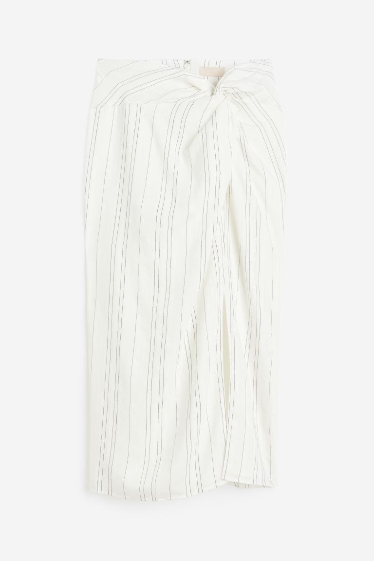 Knot-detail skirt | H&M (UK, MY, IN, SG, PH, TW, HK)