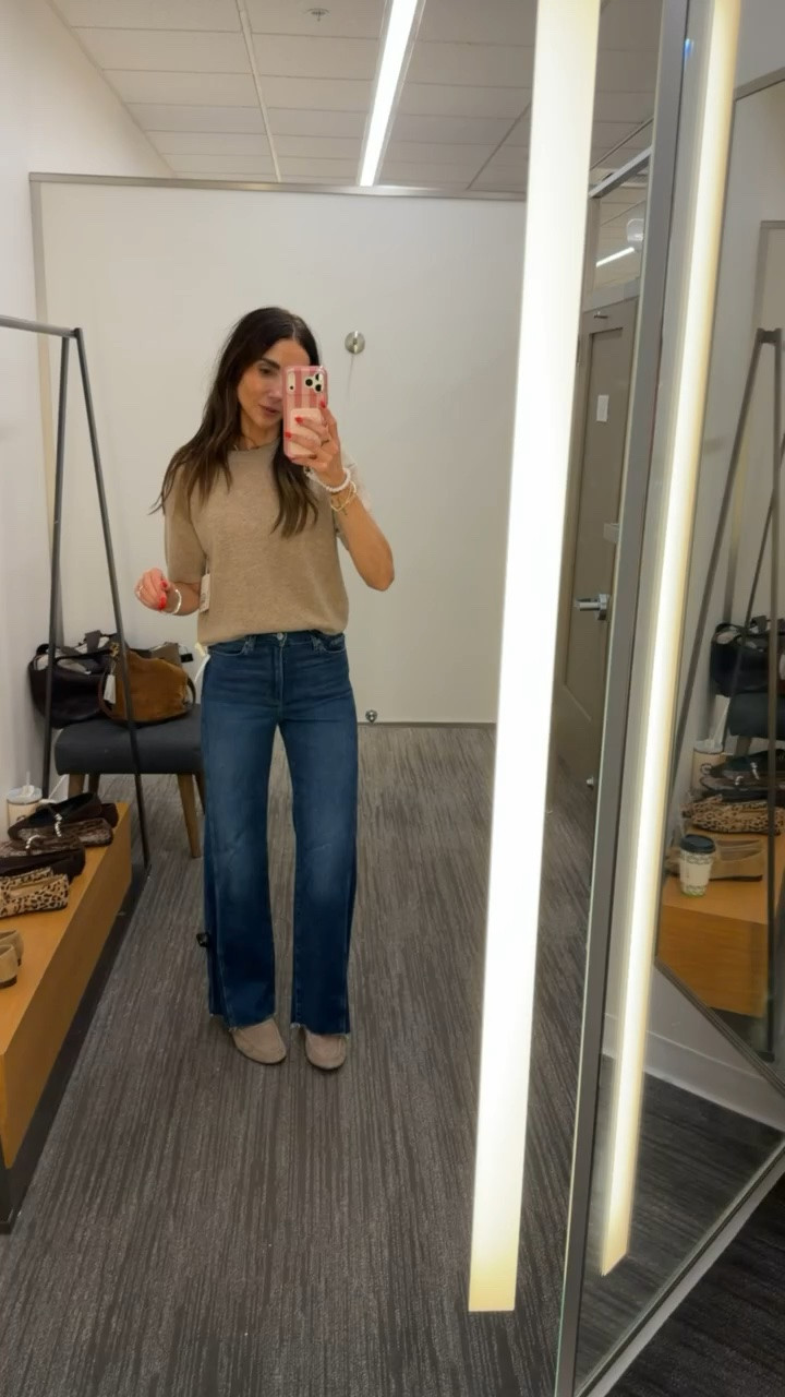 New Paige jeans size 25, cashmere sweater and mules on sale, msale.