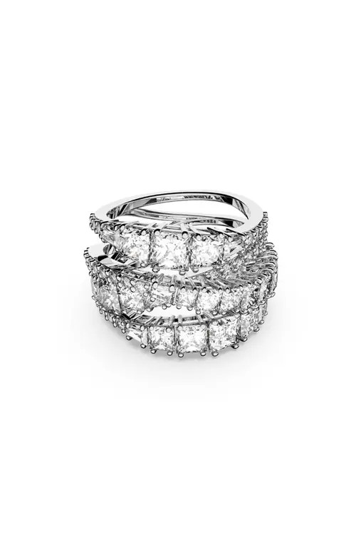 Swarovski Hyperbola Wrap Ring in White at Nordstrom, Size 6 | Nordstrom