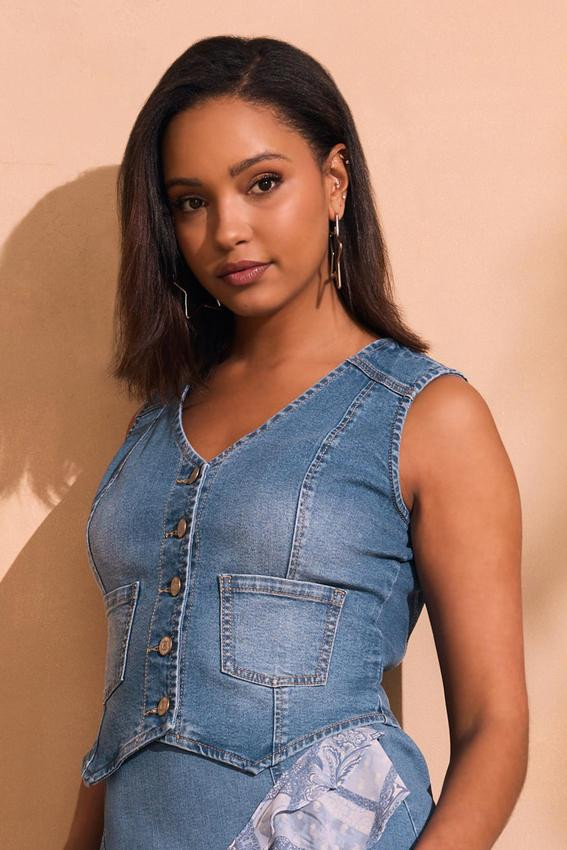 Denim Vest | Cato Fashions