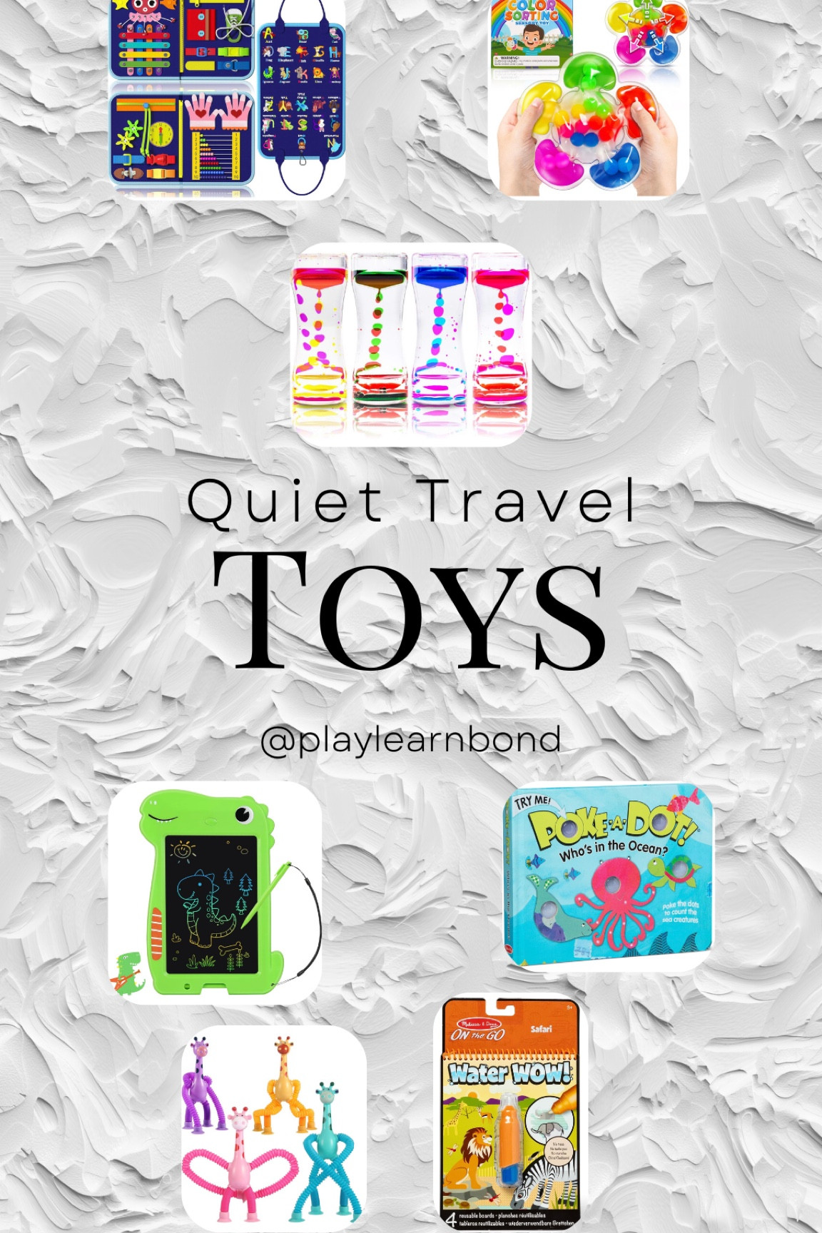 Quiet toys that are great for travel 🧳 

Restaurant, car line, road trip, airplane toys ✈️ 

Learn through play 

#LTKKids #LTKBaby #LTKTravel