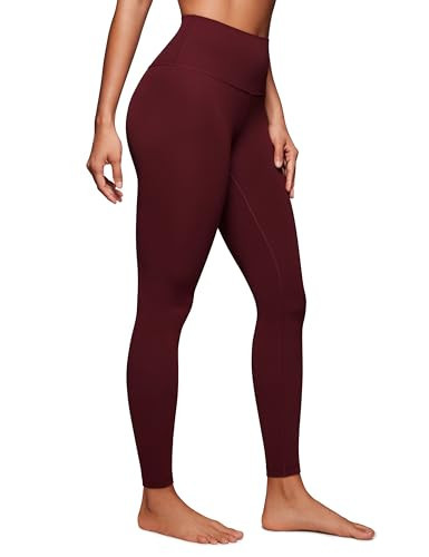 CRZ YOGA Butterluxe High Waisted Lounge Leggings 28'' - Workout Yoga Pants for Women Buttery Soft Red Merlot X-Large | Amazon (US)