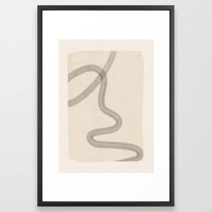 Minimal Abstract Art 19 Framed Art Print | Society6