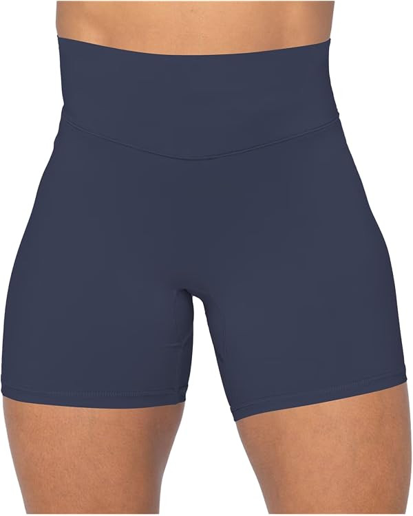 Sunzel No Front Seam High Waist Biker Shorts for Women, Squat Proof Yoga Workout Gym Bike Shorts ... | Amazon (US)