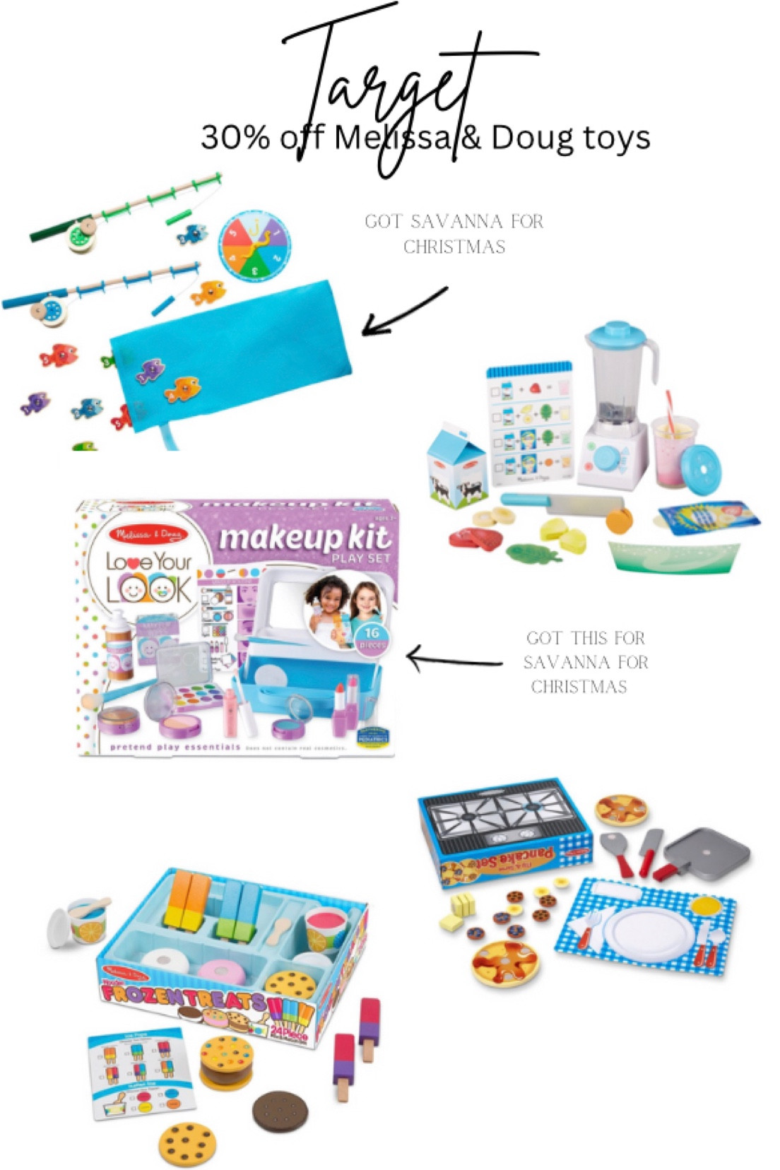 Gift guide for toddlers. Target has 30% off Melissa & Doug toys today and these are always my kids favorite. Most of these are around $15 today. They make great Christmas gift ideas for little kids. 

#LTKGiftGuide #LTKkids #LTKHoliday