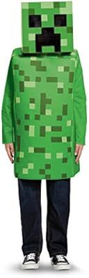 Creeper Classic Minecraft Costume, Green, Medium (7-8) | Amazon (US)