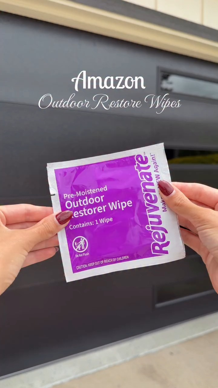 Amazon Outdoor Restore Wipes! These wipes seriously brought my dirty faded outdoor furniture, fence and railing back to life 🙌. Perfect for furniture, mailbox, grill and more 💙
#amazonhome #outdoorcleaning #beforeandafter #cleaninghack #founditonamazon 

 #LTKmomlife #LTKselfcare #LTKHome