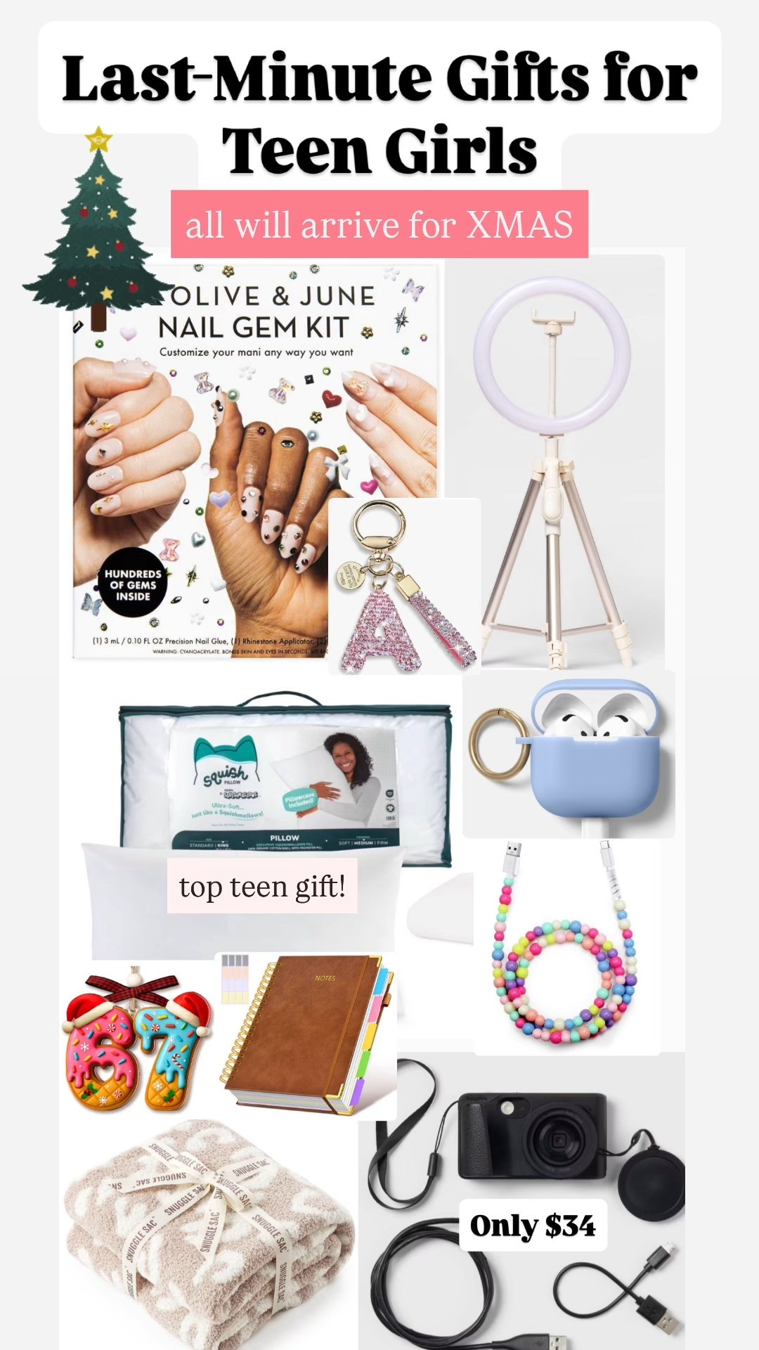 Last-minute gift idea, ideas for teen girls! Everything on this list will arrive by Christmas in the best part. They’re all either on sale or unbelievably low priced!

#LTKSaleAlert #LTKGiftGuide #LTKHoliday
