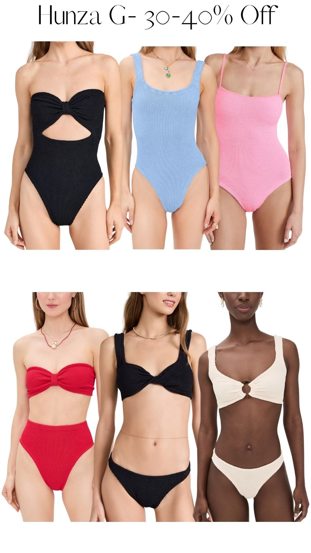 I cannot believe how many Hunza G swimsuits are on sale!! 30-40% off is huge for this brand!!

#LTKSaleAlert #LTKSwim #LTKootd