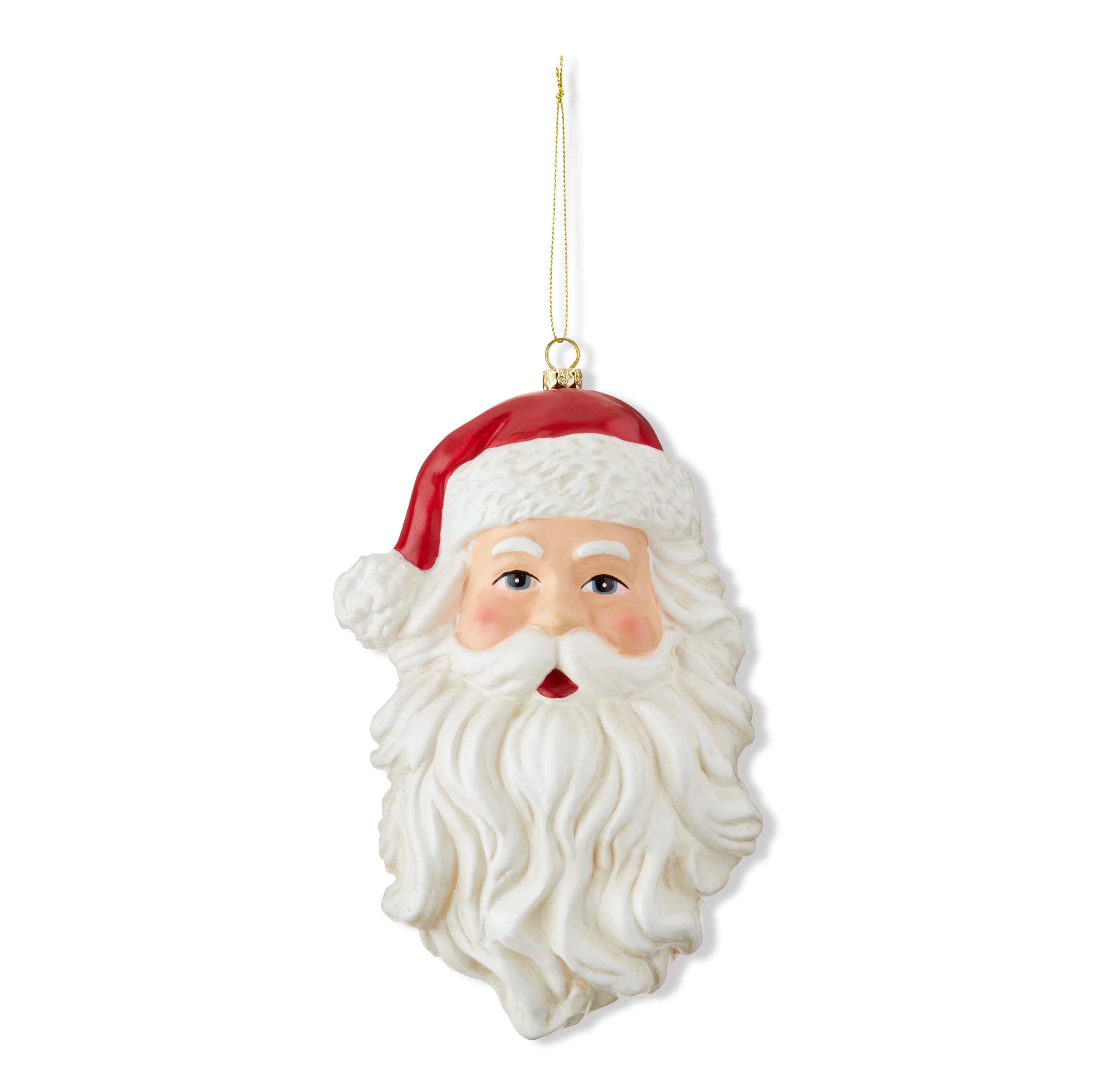 Red & White Jumbo Santa Claus Christmas Ornament, 8.66 in, by Holiday Time | Walmart (US)
