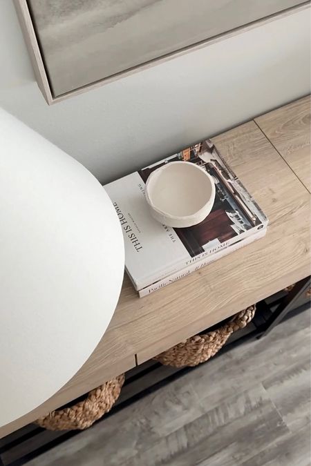 Love this neutral console table from Target! I have two pushed together to fill a large wall space.

#LTKhome #LTKfindsunder100 #LTKsalealert