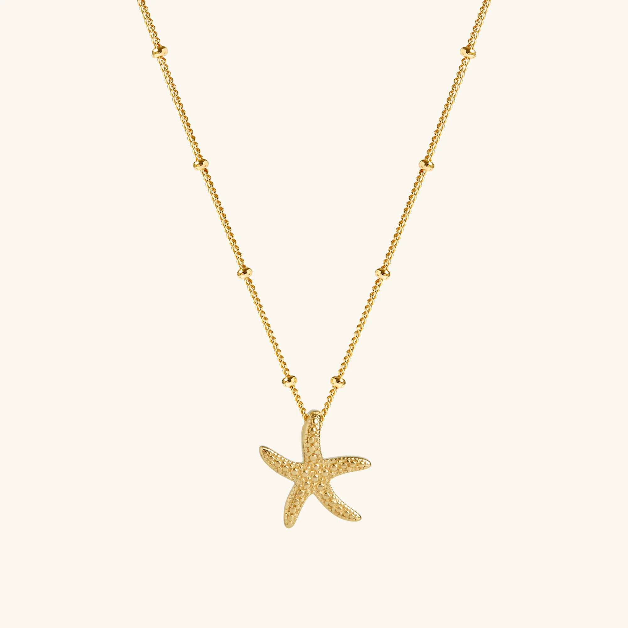 Gold Starfish Necklace | Gold Vermeil Necklaces | Muru Jewellery | Muru Jewellery.