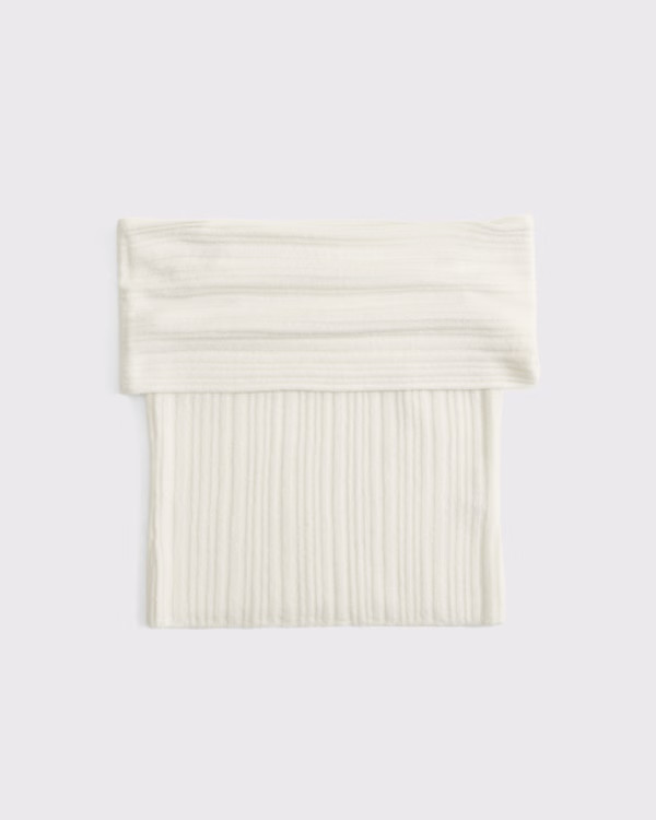 Ribbed Foldover Off-The-Shoulder Sweater Top | Abercrombie & Fitch (US)