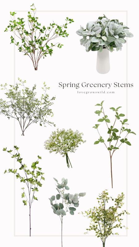 Faux florals and greenery are zero maintenance and a great way to transition your home to warmer weather. Perfect in springtime before everything is in full bloom. Check out my current favorite spring greenery stems!

#LTKSeasonal #LTKhome