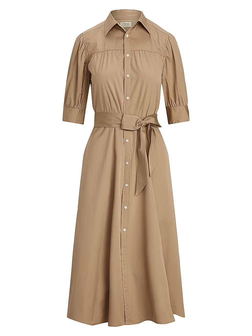 Belted Short-Sleeve Shirt Dress | Saks Fifth Avenue
