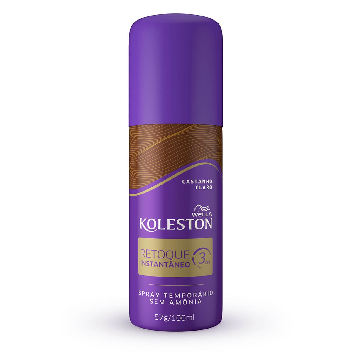 Retoque Instantâneo Koleston Castanho Claro com 100ml 100ml Spray | DrogaRaia (BR)