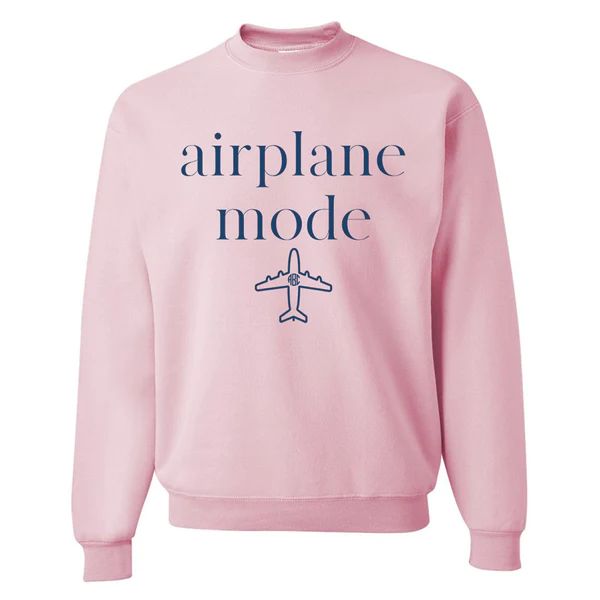 Monogrammed 'Airplane Mode' Crewneck Sweatshirt | United Monograms