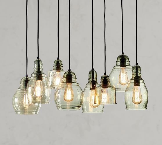 Paxton Glass 8-Light Pendant | Pottery Barn (US)