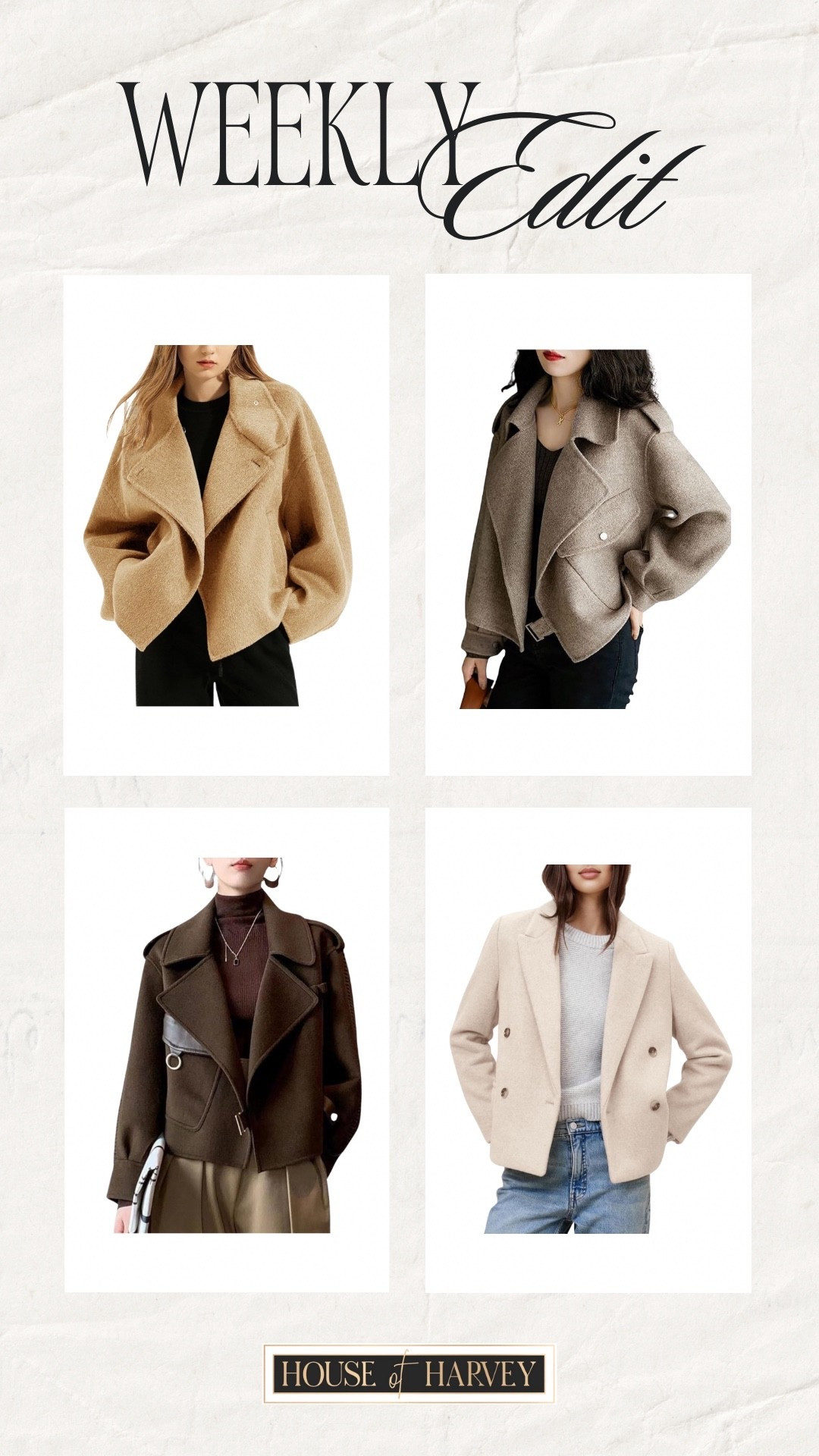 WEEKLY EDIT—this week it’s all about comfort meets couture. Channel mountain-lodge elegance with cable knits, shearling, and luxe layers in creams, chocolates, and soft taupe. Picture hot cocoa by the fire in cashmere socks, or an evening out in a belted wool coat and leather boots. This week is about winter textures, tonal neutrals, and easy layering that feels indulgent but never fussy. I found the coziest coats that are all under $100 and are perfect for this style vibe! All linked ⬆️

#ltkcreator #ltkfinds #ltkwatchnow #ltkstyletip #amazon #amazonfinds #coat #winter #winterfashion

#LTKSeasonal #LTKFindsUnder100 #LTKootd