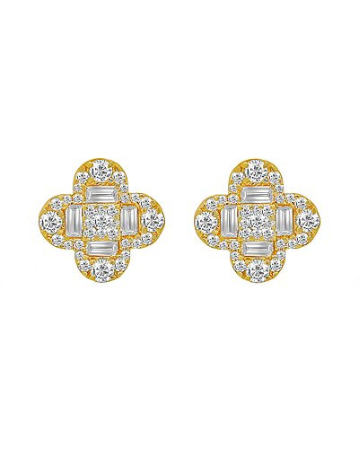 Fine Jewelry 14K 1.30 ct. tw. Diamond Earrings | Rue La La
