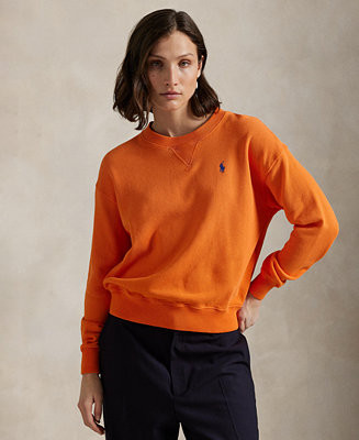 Polo Ralph Lauren Women's Lightweight Fleece Crewneck Sweatshirt - Macy's | Macy's