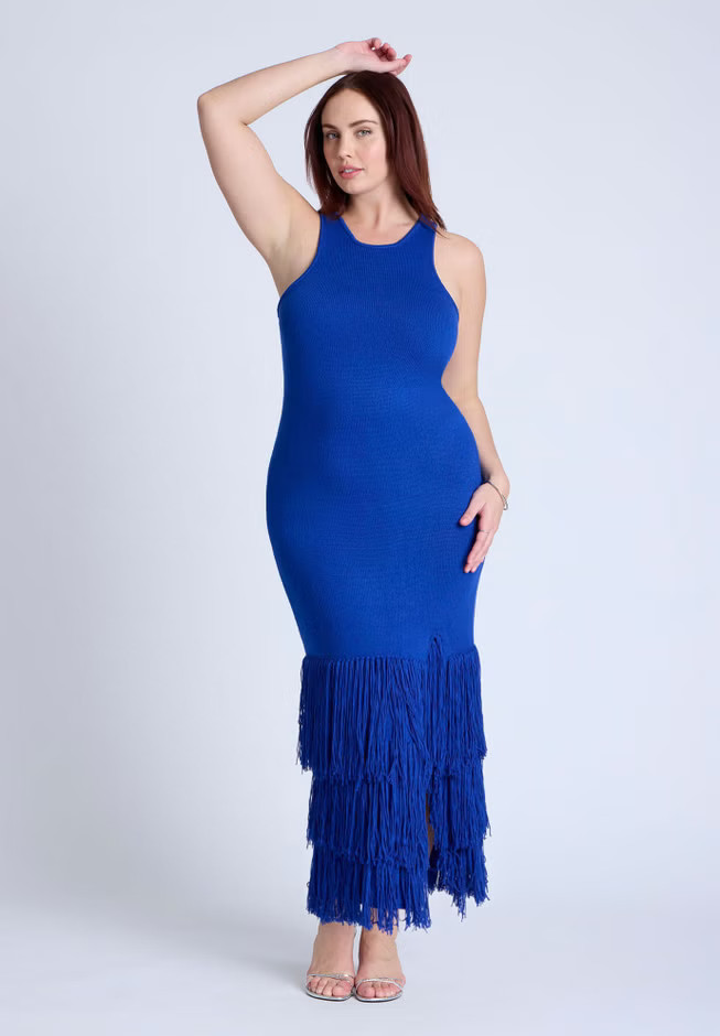 Fringe Maxi Dress | Eloquii