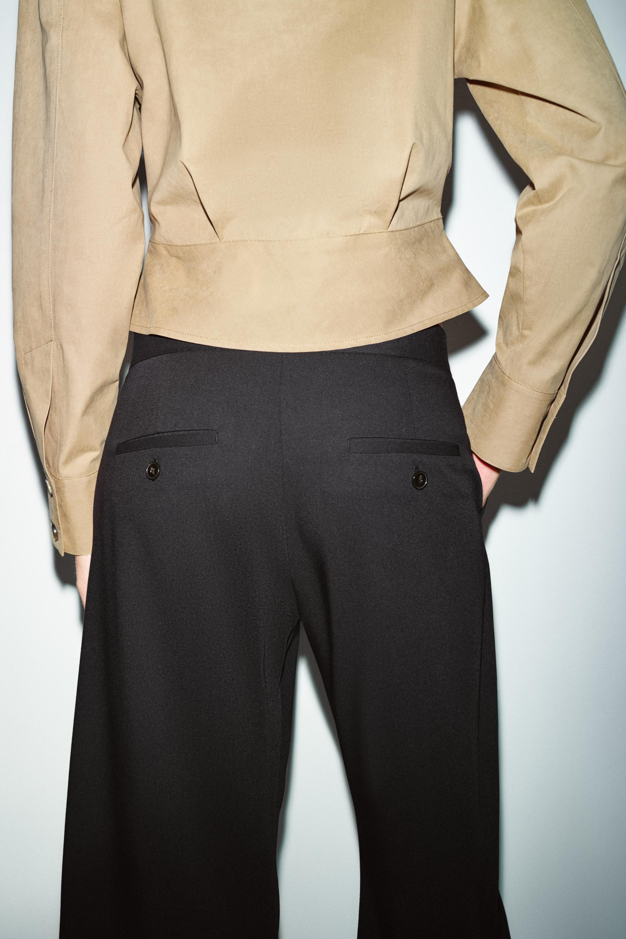 MID-RISE BARREL PANTS | Zara US