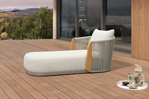 PURPLE LEAF Olefin Patio Chaise Lounge Chair Outdoor 1 Piece, Upholstered Pool Lounge Chairs for ... | Amazon (US)