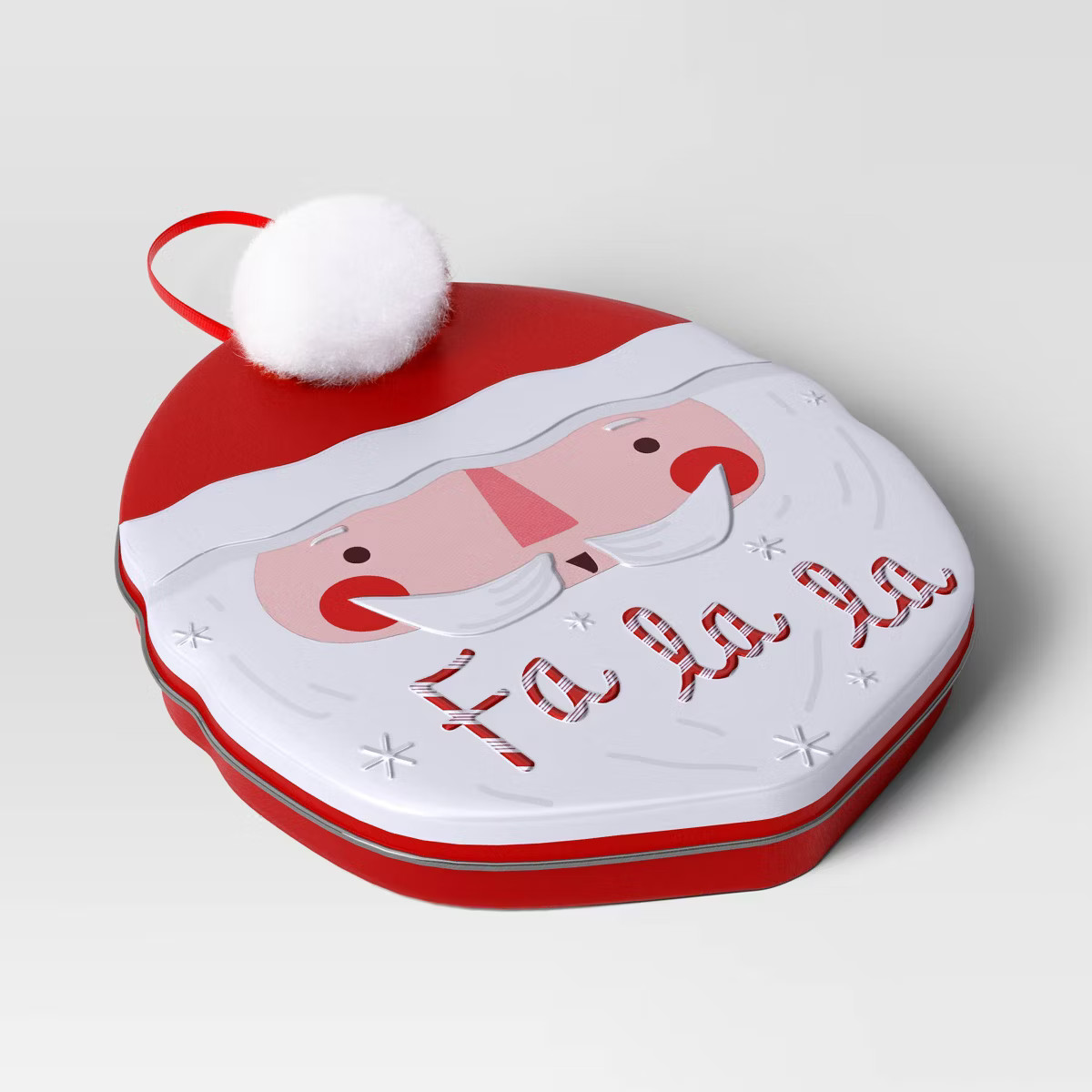 Christmas Wrap Essentials FA LA LA Santa Gift Card Tin - Wondershop™ | Target