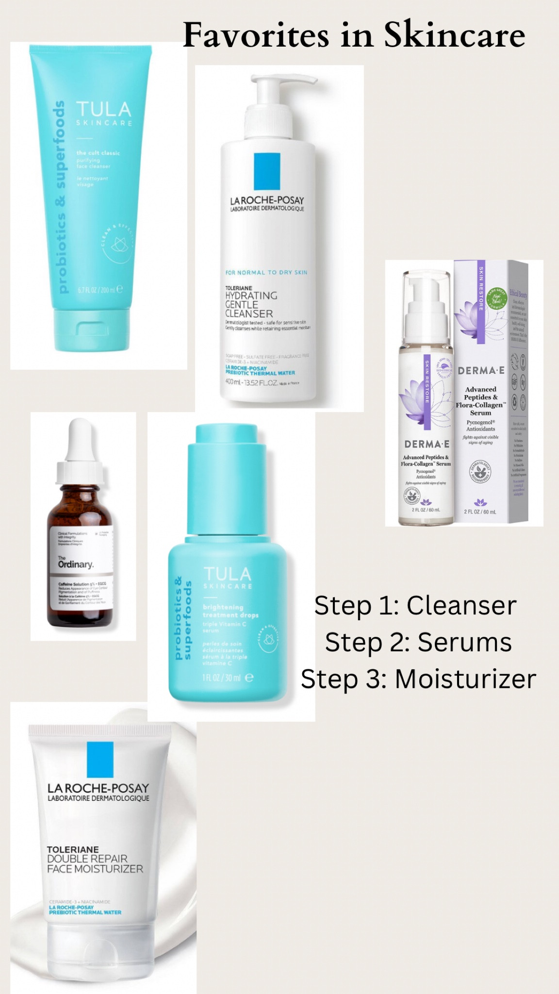 Favorite skincare products 

#LTKstyletip #LTKbeauty #LTKunder50