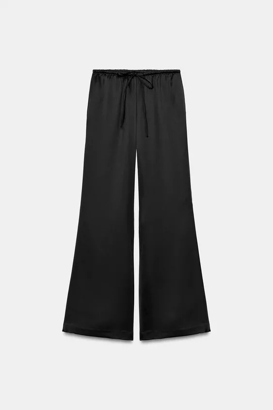 SATIN TROUSERS WITH DRAWSTRINGS | Zara UK