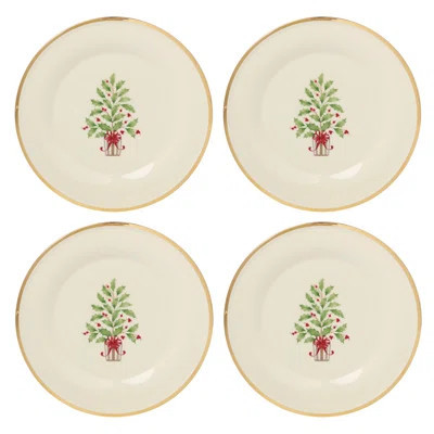 Holiday Tree Accent Plates, Set of 4 | Wayfair North America