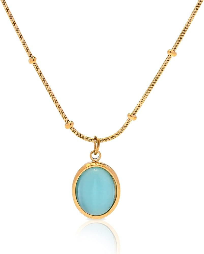 Aquamarine necklace | Amazon (US)