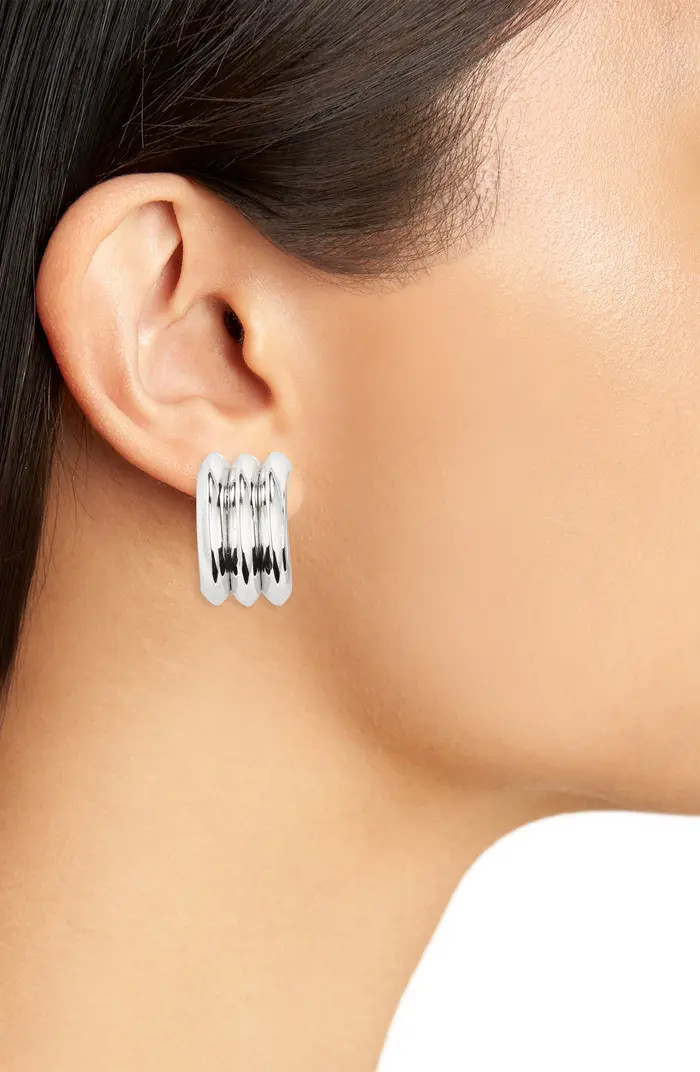Nordstrom Ridge Half Hoop Earrings | Nordstrom | Nordstrom