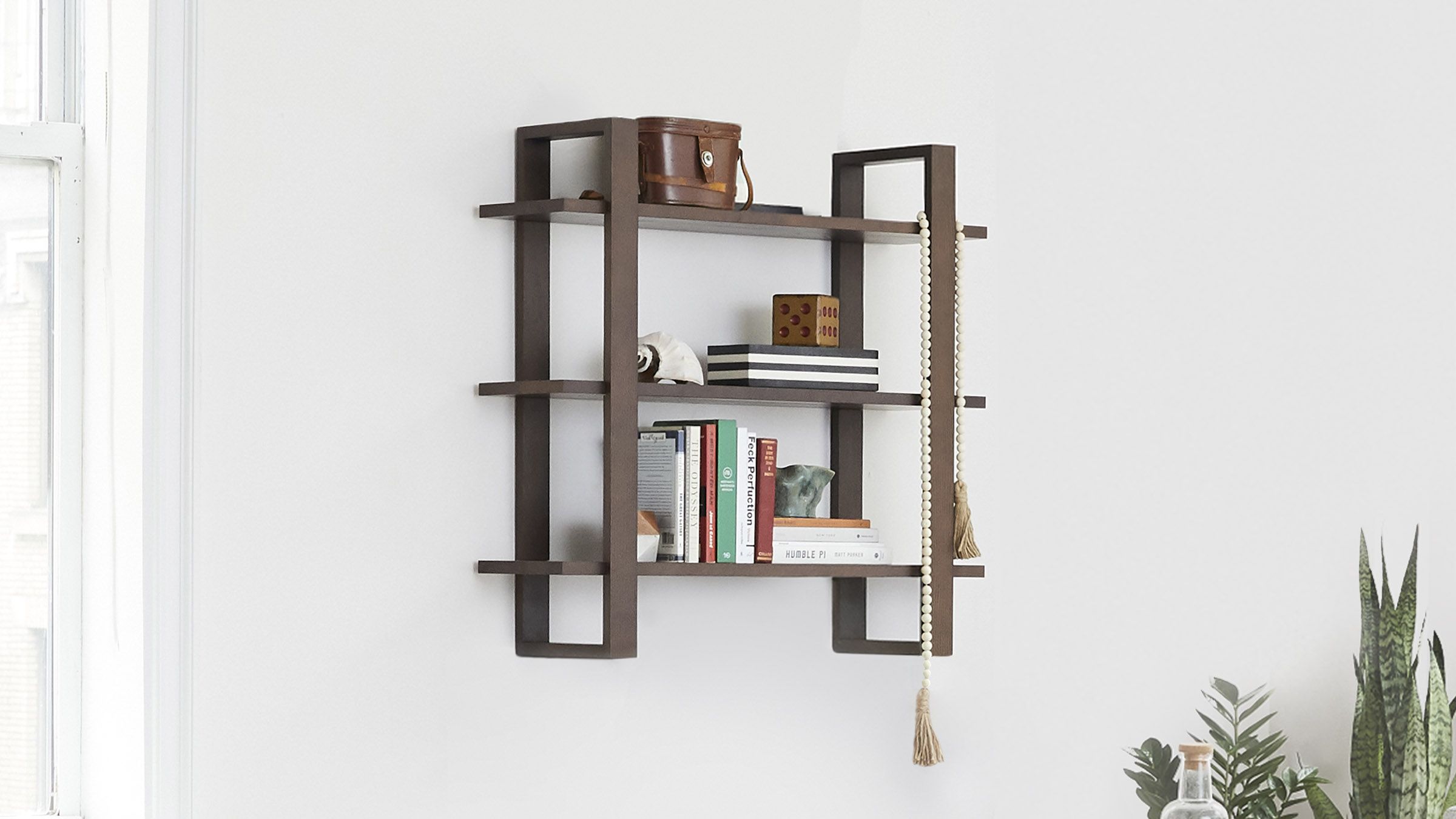 Index Walnut Wall Shelves | Burrow | Burrow