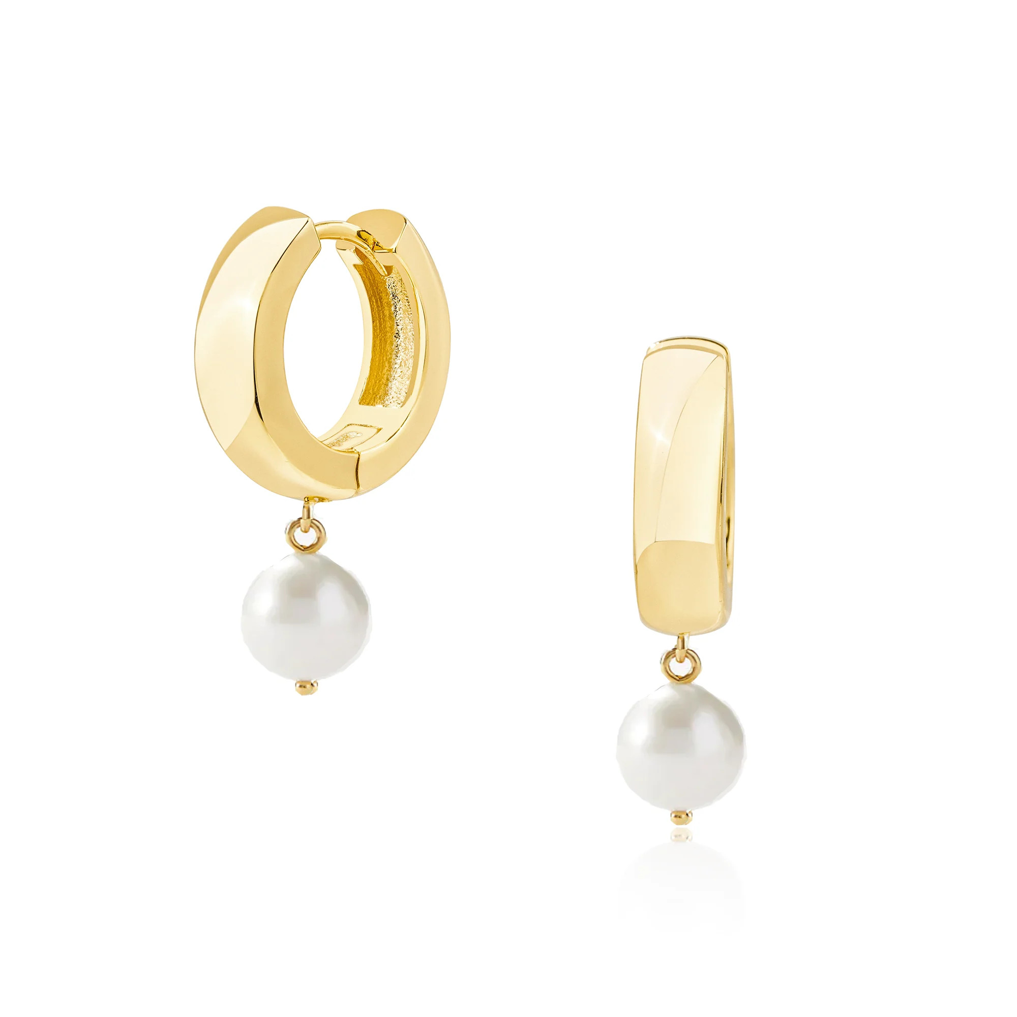 Devon Stone Drop Hoops | Mod and Jo