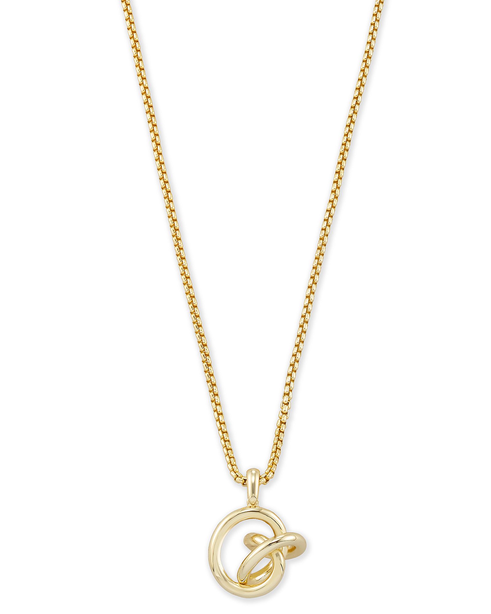 Presleigh Love Knot Pendant Necklace in Gold | Kendra Scott