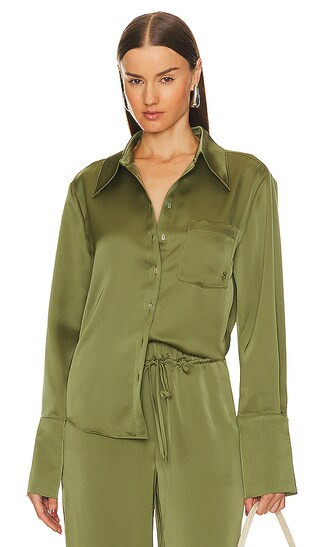 Tito Button Down Shirt in Matcha Green | Revolve Clothing (Global)